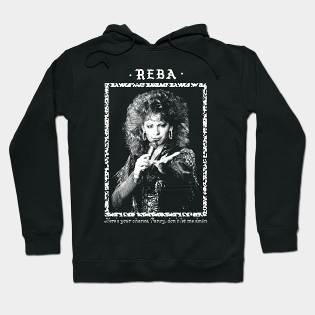 Reba / Fancy \ Vintage Faded Style Fan Design Hoodie by DankFutura